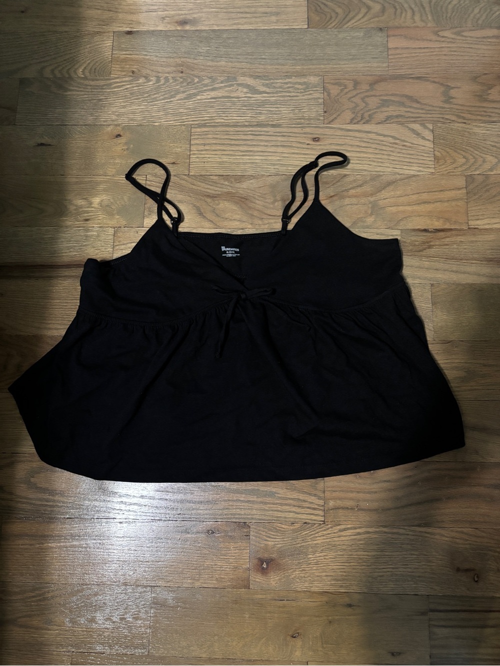 No Boundaries Black Spaghetti Strap Camisole with Front bow